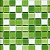 Мозаика 300x300 бело-зеленый микс СВ606