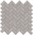 Декор настенный Грасси мозаичный  300x315 серый 190\002