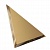 Плитка зеркальная Треугольник угол 250 мм бронза матовая (с фацетом 10 мм)
