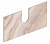 Задняя стенка к столешнице Cono 240x560, из керамогранита Ониче, розовая COb.VT278\56