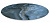 Круглая нижняя полка 431x431 для установки на металлическую структуру Cono, синяя CO4.SG567502R\431