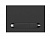 Кнопка Estetica чёрная матовая с рамкой хром 64112