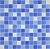 Мозаика Acquarelle Iris 298x298x4 синяя